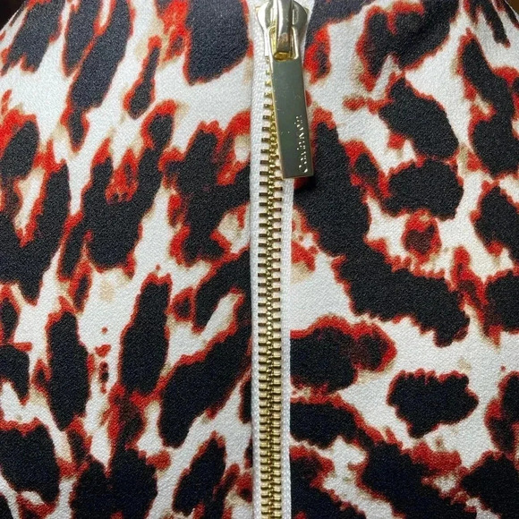 Calvin Klein leopard print dress sz 10 - Picture 3 of 8